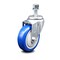 Service Caster 4 Inch Blue Polyurethane Wheel Swivel 1/2 Inch Threaded Stem Caster SCC SCC-TS20S414-PPUB-BLUE-121315 - alternate 1